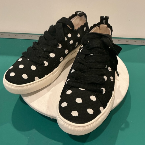 Kate Spade Abbie Polka Dot Lace-Up Sneakers Size 8 - Picture 3 of 8